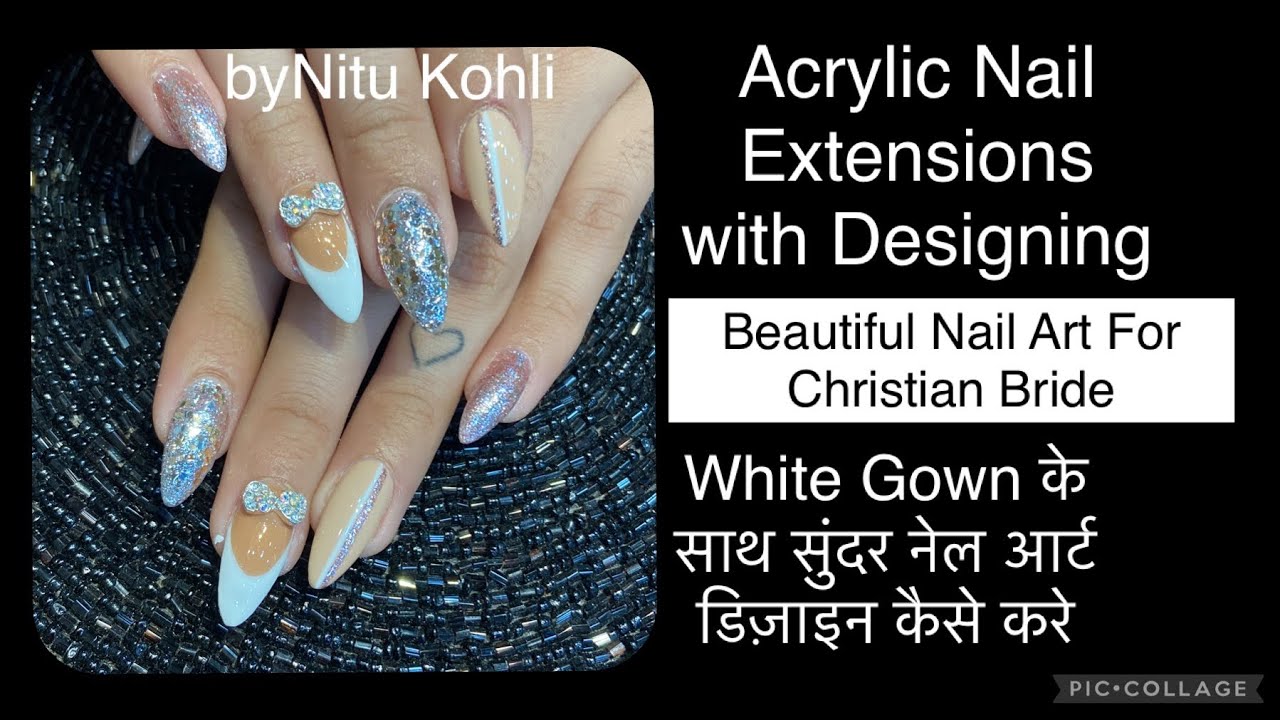 Awesome Nail Extensions| Manicure |Getting Nail extension for first time |  Gel Extensions | Nail Art - YouTube