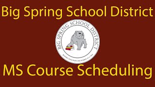 MS Course Scheduling 2025