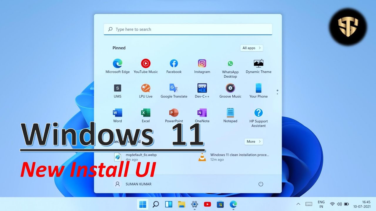 Windows 11 clean installation process | New UI | Desktop experience ...