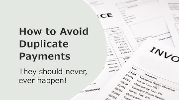 How to Avoid Duplicate Payments
