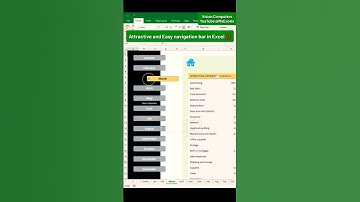 Excel Navigation Bar ! Easy and best Navigation bart in just 3 minutes #Excel #exceltips #msexcel