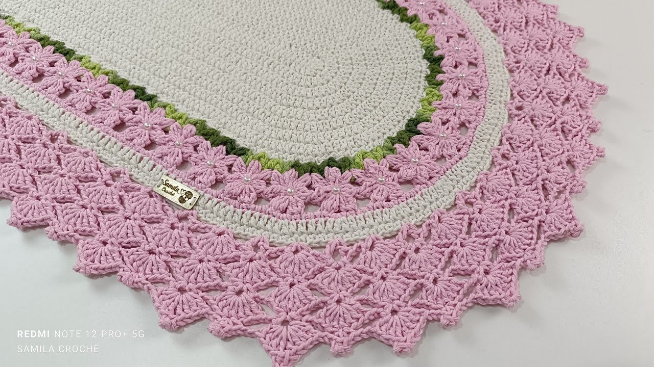 TAPETE MARGARIDAS EM CROCHÊ FÁCIL DE FAZER 