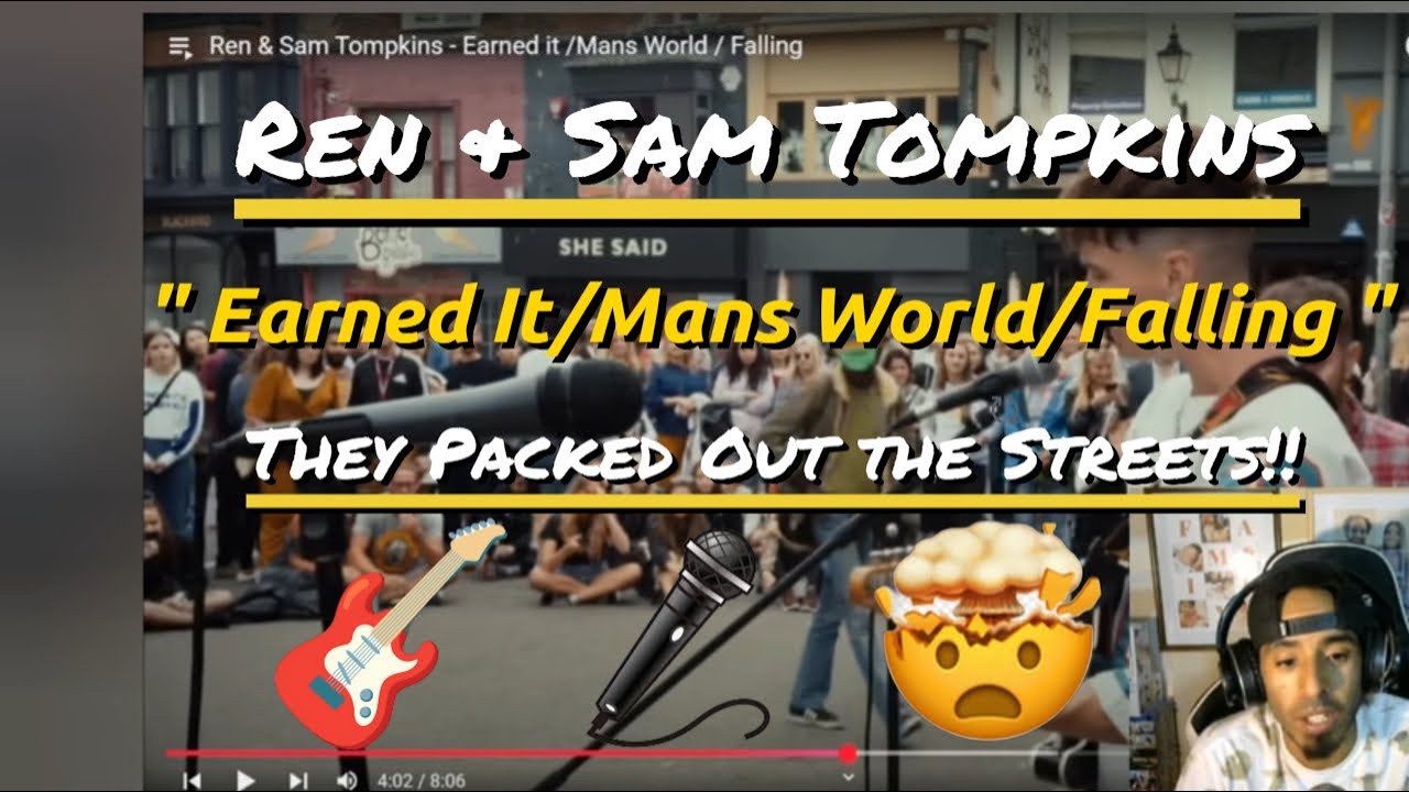 Ren & Sam Tompkins Pack The Streets Singing & Playing Guitar!!