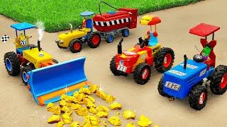 Top diy tractor mini Bulldozer making Race Road | diy Construction Machine, Road Roller | HP Mini