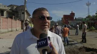 Construyen andador y parador turístico en zona de virgen del malpaís en Coacoatzintla