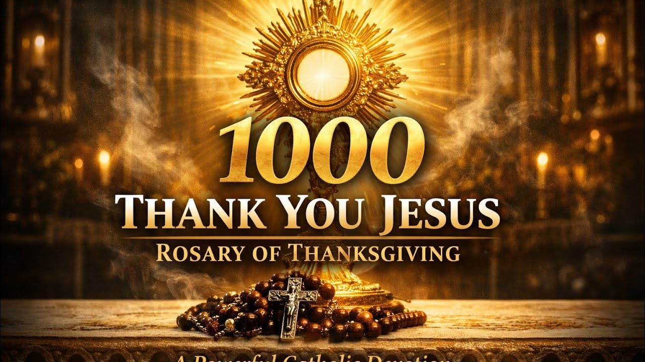 Pray 1000 Thank You Jesus Today | Catholic Rosary of Gratitude