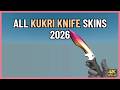 All Kukri Knife Skins + prices 2026 | CS2 In-Game [4K]