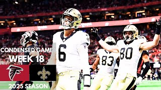 Falcons vs Saints 2025 Week 18 Condensed Game | NFL Highlights