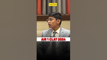 Know how AIR-1 Jai prepared his GK for CLAT! #shorts
