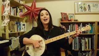 Banjo lesson #4 - Basic songs with 3 chords / using a capo (Beginners tutorial - clawhammer banjo)