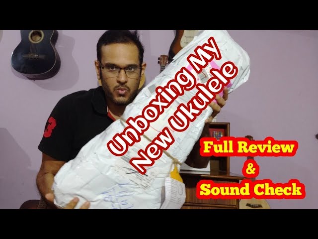 【Cr Uke Bajaao】Unboxing Mahogany Spruce Top Cutaway Concert Ukulele class=