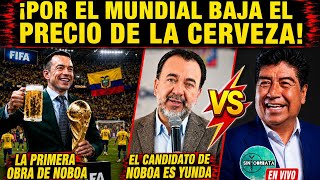 "LA PRIMERA OBRA DE NOBOA" BAJA EL PRECIO DE LA CERVEZA / YUNDA EL CANDIDATO TAPIÑADO DE ADN