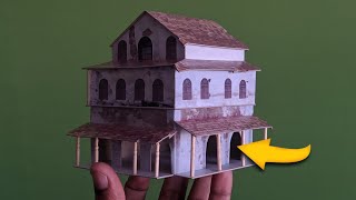 Vintage cardboard Building model | Sam E STUDIO