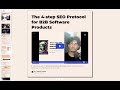 B2B SaaS SEO: Steal this 4-step Protocol to Grow Organic Revenue in 100 days (or less)