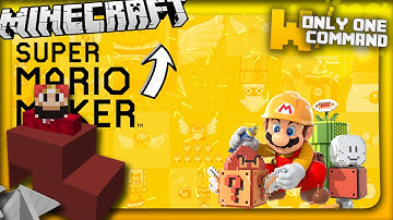 Super Mario Maker in vanilla Minecraft with only two command blocks (1.9 command)