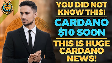 Is $10 Cardano POSSIBLE? (This Will Change The GAME) Ada Cardano - Cardano News, Cardano Price
