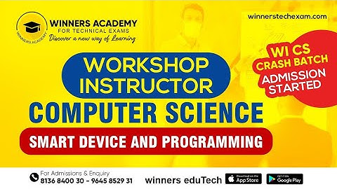 WORKSHOP INSTRUCTOR | CS |SMART DEVICE