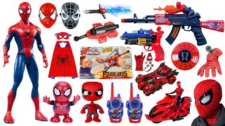 Spider-man Toys Collection Unboxing Review-Cloak，Robots，Mask，gloves，pistol，Shield，Laser sword by Jimi's Gun 23,624 views 1 month ago 20 minutes