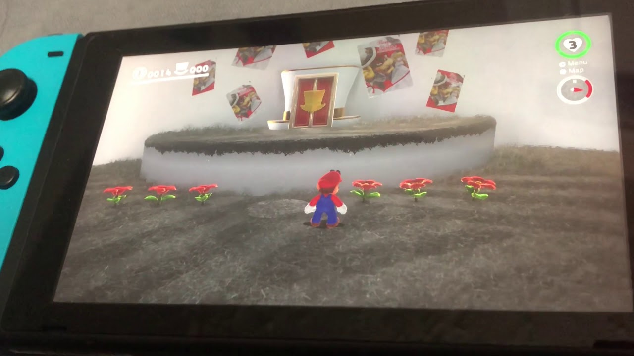 Super Mario Odyssey free heart from flowers - YouTube