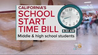 New ca bill would give students later start times