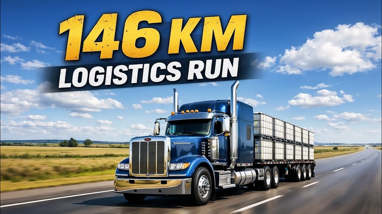 146 KM Logistics Run! | IBC Containers Delivery | Tulsa to OKC | ATS