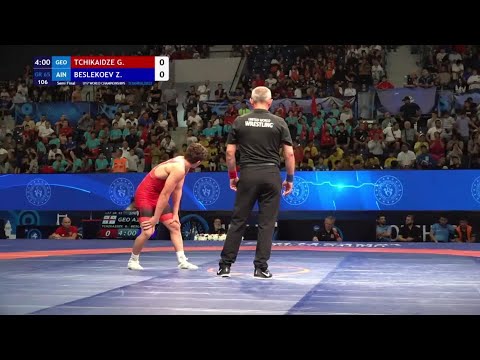 Semi Final U17 GR 65Kg Giorgi TCHIKAIDZE GEO Vs Zaur BESLEKOEV AIN
