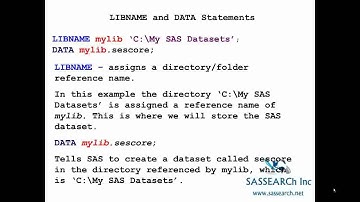 Advanced SAS Programming Part 5 - Permanent SAS Datasets
