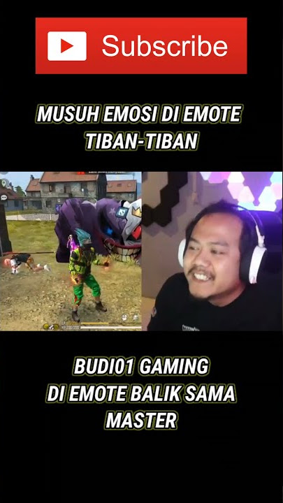 BUDI01 GAMING becandain musuh pake emote tiban-tiban,di emote balik ngakak 🤣