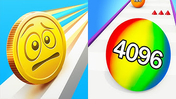 Coin Rush VS Rolling Ball Run Numbers Game - All Levels SpeedRun Gameplay Android iOS Ep1