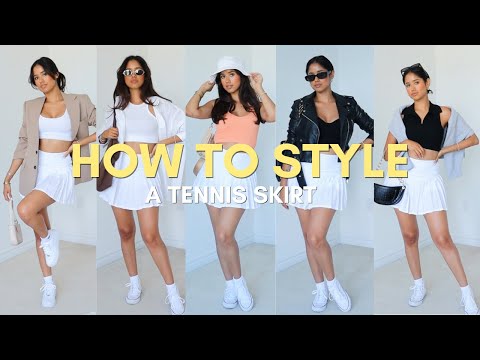 15 WAYS TO WEAR A TENNIS SKIRT | SUMMER AND FALL OUTFIT IDEAS