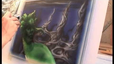 Airbrushed Step by Step, Underwater Statue Part 2