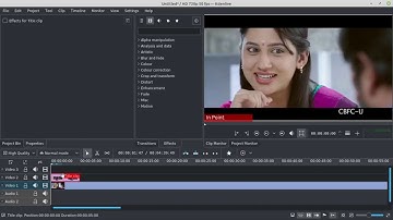 Kdenlive Tutorial Text Into Video Operation In Tamil
