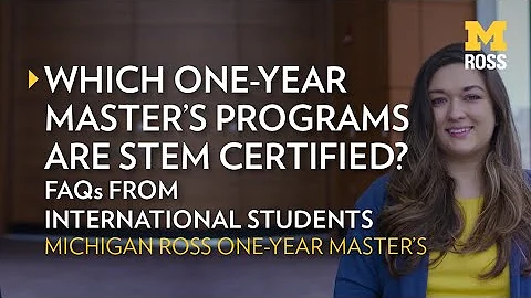Which One-Year Masters programs are STEM certified?