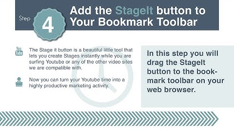 Get Started Step 4 - Add the StageIt Button to Your Bookmark Toolbar