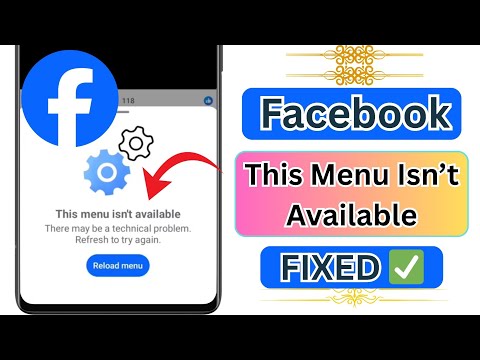 Fix Facebook “This Menu Isn’t Available” Error | Technical Problem Refresh Issue (2026)