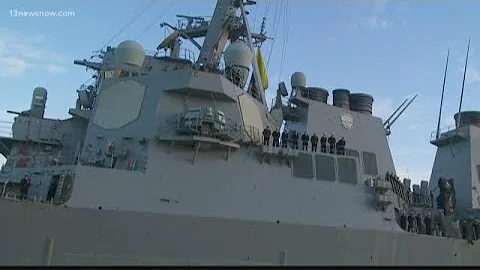 USS McFaul leaves on 7-month deployment
