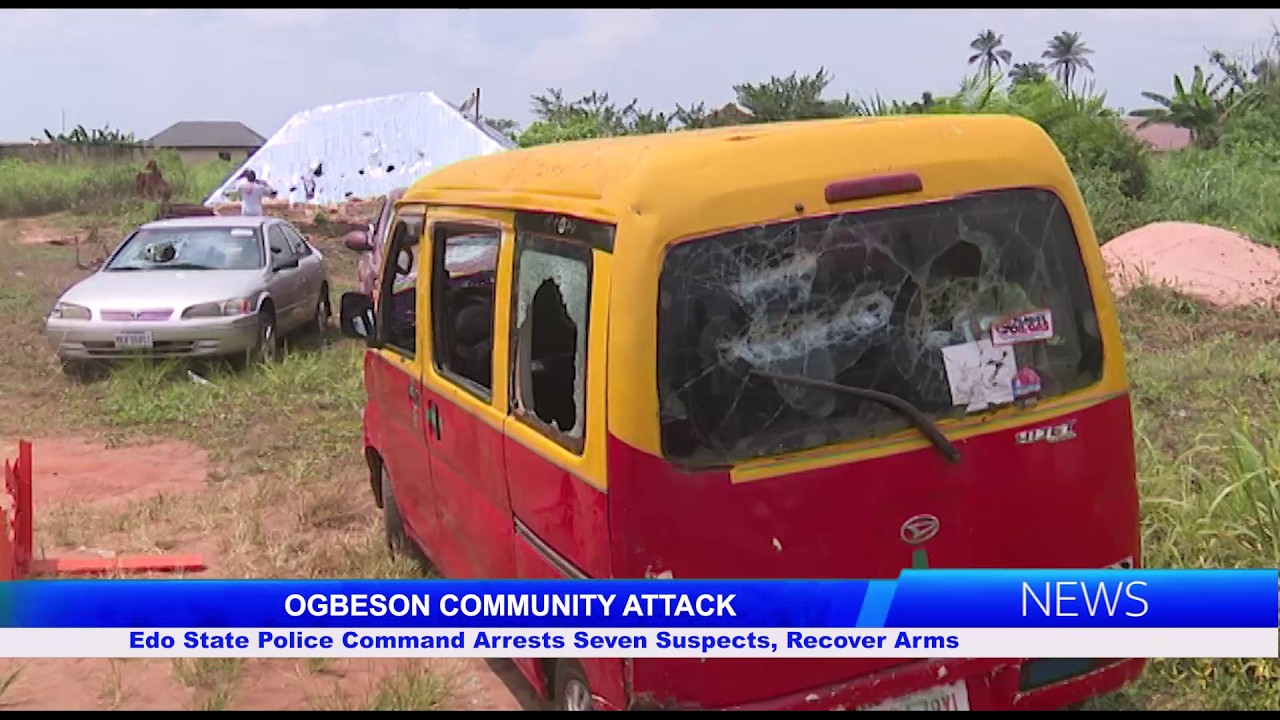 Полиция штата Эдо арестовала семерых подозреваемых в нападении в районе Огбесон.