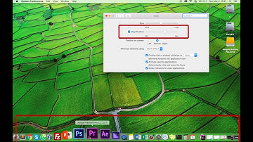 How to Resize the Dock Magnification Macbook - Mac OS X