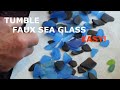 Using a Rock Tumbler to create faux Sea Glass. Easy three day tumble.
