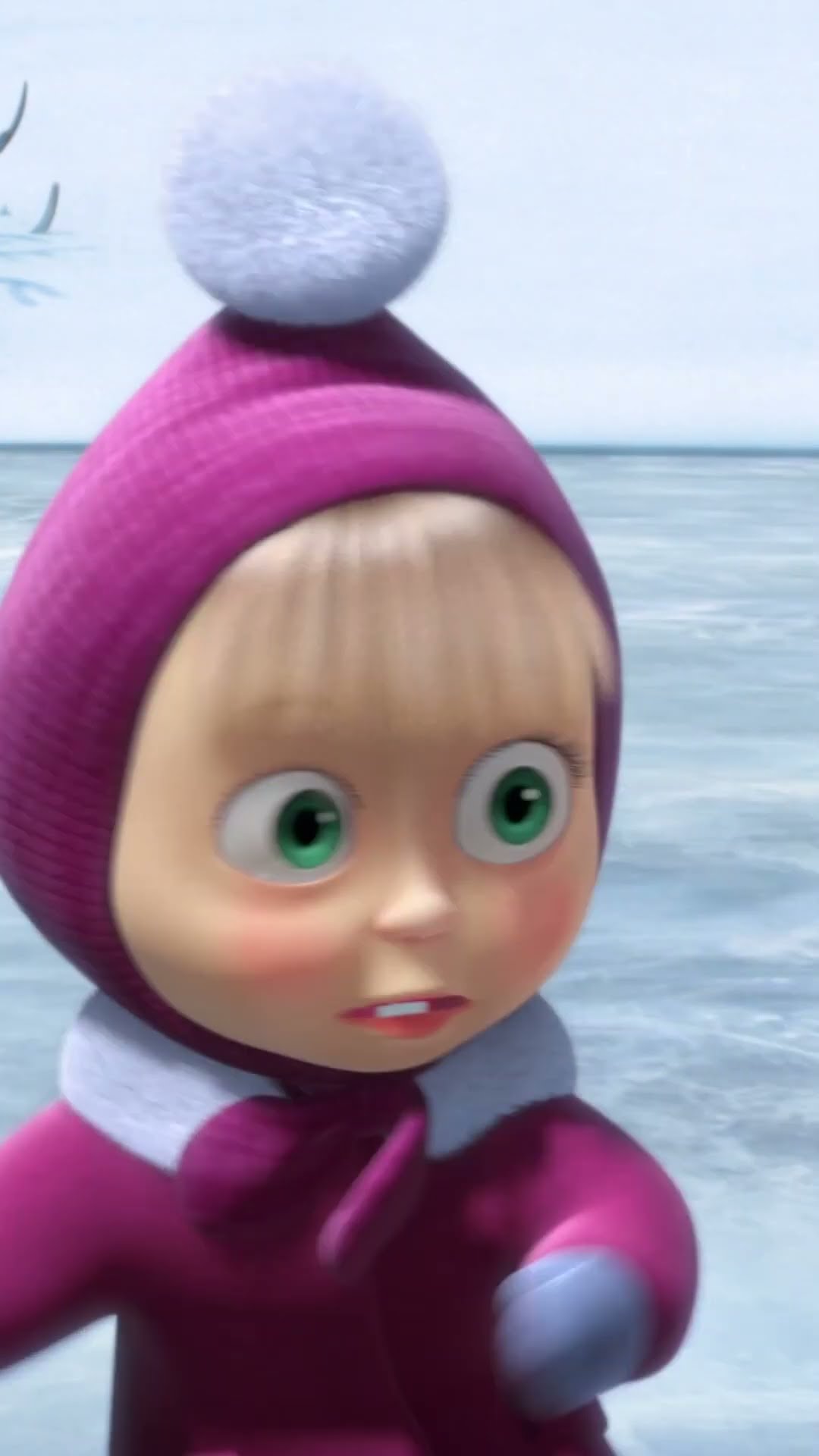 من ترك الأطفال على الجليد؟ ?⛸ mashabeararabic #shorts #arabic #mashaandthebear# #cartoonforkids