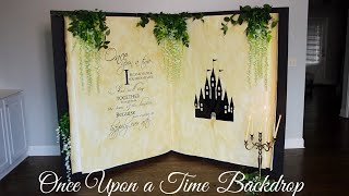 Once Upon a Time Backdrop Tutorial | Dollar Tree DIY Backdrop