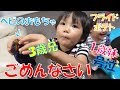 パパが持ってきたおもちゃで娘を号泣( ノД`)兄妹andパパ