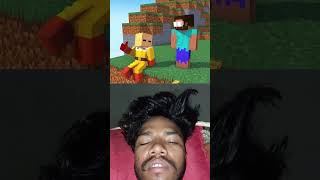 HELP Herobrine Move a Mountain vs Entity vs Notch #minecraft #shorts #saitama  #herobrine