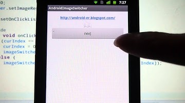 Android example: ImageSwitcher
