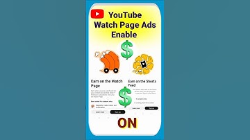 Youtube Watch Page Ads and  Short feed ads kaise on karen  | Enable watch page ads #monetization