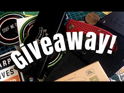 STUFF WE DO Birthday Giveaway. Okapi machete, Okapi folder, and a SWD ...