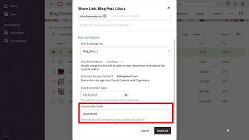 Sharing Files and Folders with Oracle Content and Experience