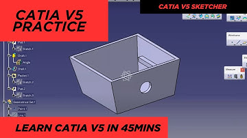 Master CATIA V5 Basics in 45 Minutes! 🚀 | Beginner-Friendly Tutorial for Freshers"