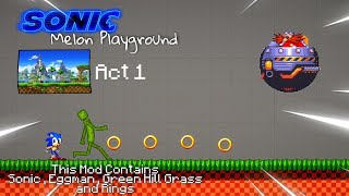 New Sonic The Hedgehog On Melon Playground - Sonic Dlc Mediafire