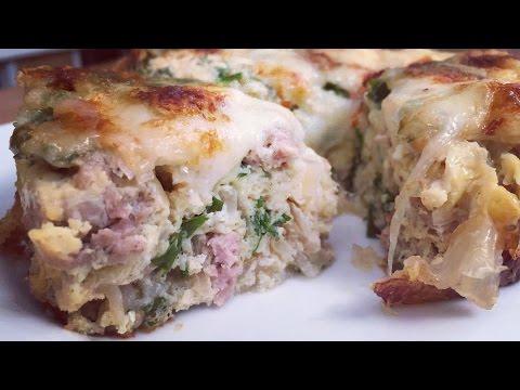 გურმანია - ომლეტი იტალიურად - ქათმის კუპატით და მოცარელათი